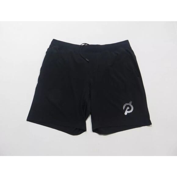 Lululemon Peloton Shorts Mens Small Elastic Waist Drawstring Pull-On Black